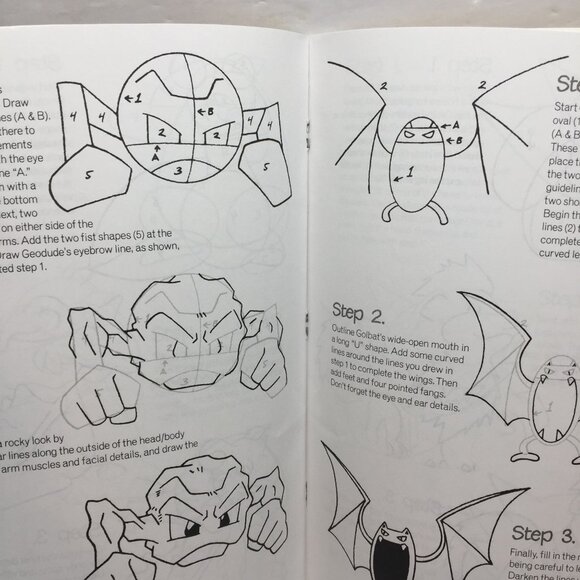 Vintage Nintendo 1996 You Can Be A Pokemon Master Artist Draw Characters Zalme - Picture 4 of 6